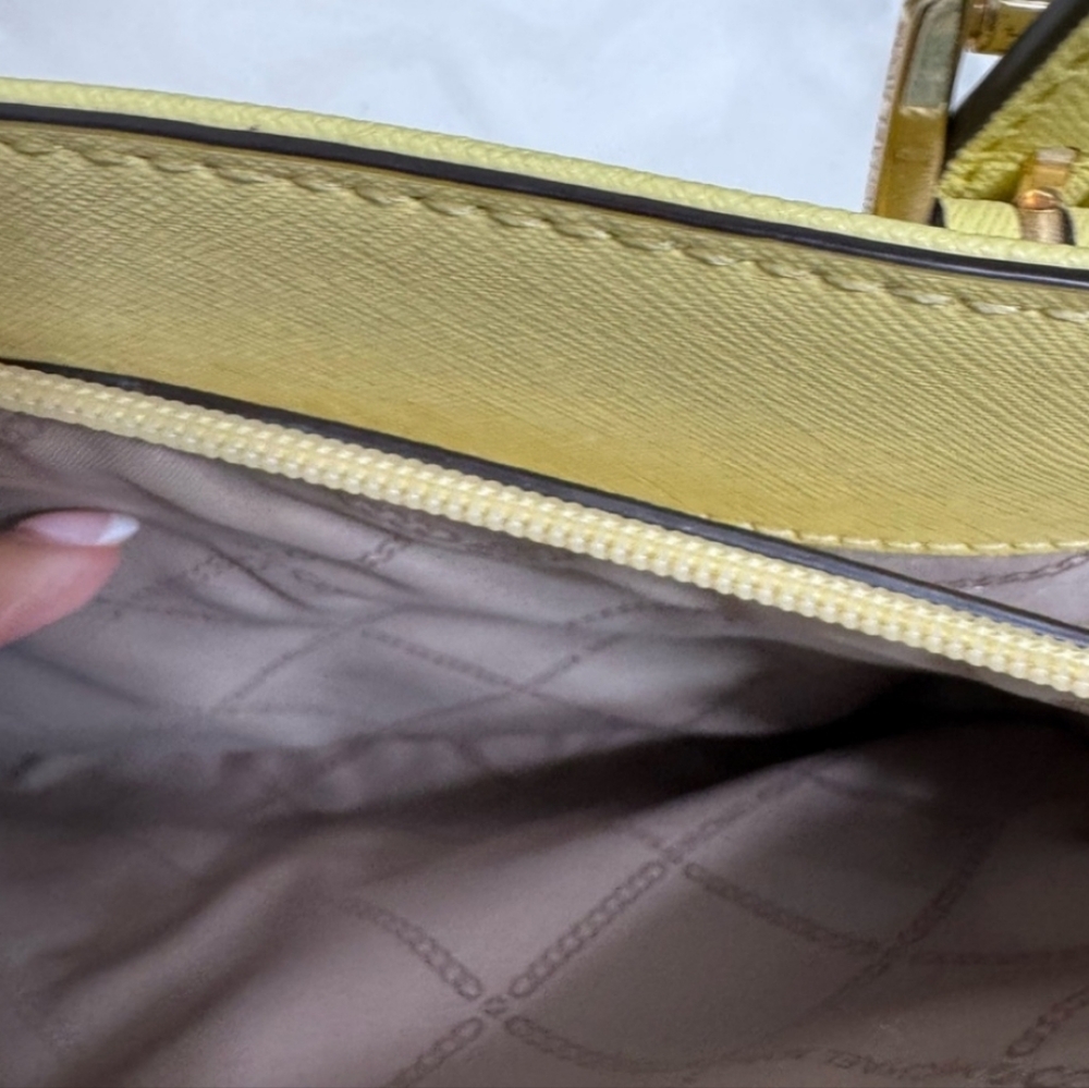 Michael Kors Lemon Yellow Jet Set Tote - Picture 4 of 7